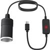 Zorblix Convertitore presa accendisigari da 5 V USB a 12 V, cavo da 120 cm, spina USB-A a presa accendisigari per dashcam DVR, GPS, LED auto, purificatore d'aria (inferiore a 12 W)