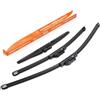 GEARMONSTER Set di spazzole tergicristallo anteriori + posteriori per parabrezza e lunotto per auto, set di spazzole tergicristallo per VW T-ROC tipo A11 dal 2017 (set da 3: 650 mm/475 mm/325 mm)