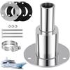 Umllpet Adattatore Scarico Passante Scafo 24mm, Acciaio Inox 316, Accessorio Riscaldamento Diesel, Tubo Scarico Riscaldamento Autonomo, Condotto Gas, Scarico Marino, Per Camion Barca Auto Camper, Dritto