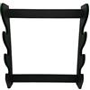 Glac Store® Supporto Sostegno Espositore Piedistallo Stand 3 Posti con Bordi in Velluto Verde Scuro da Parete Muro per Katana Ultimo Samurai Tipo Kill Bill in Legno