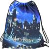 United Labels - Sacca sportiva con motivo Harry Potter, Hogwarts, con coulisse, 40 x 35 cm, Nero , Taglia unica