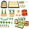 KATELUO 24pcs Accessori da Giardino in Miniatura,Giardino in Miniatura Decorazioni,Kit Giardino Miniatura,Ornamenti per Accessori da Giardino in Miniatura,Adatto per Decorare Mini Giardini