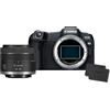Canon EOS R8 + RF 24-50mm F4.5-6.3 + 2x Batterie (Kit Batteria Aggiuntiva) - Fotocamera Digitale Mirrorless - Sensore CMOS Full-Frame da 24,2 MP - Dual Pixel CMOS AF II - Composizione Integrata