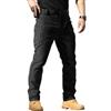 TOFOTL Con Tasche Laterali Mare Leggeri Abbigliamento Estivo Uomo Tuta Moto Pantaloni Lavoro Elasticizzati Bodybuilding Braghe Tuta da 100 X 100 Lino Eleganti Pantaloni Uomo Lavoro 03-Nero M