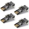 HENGBIRD 4pcs NRF24l01+ 2.4g Wireless Transceiver Module, Wireless Transceiver, Wireless NRF24l01 + 2.4g Modulo di Comunicazione, 2.4G Hz Wireless Transceiver Module For Microcontroller