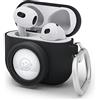 elago Cover Snapshot per AirPods 3 e AirTag | Design Classico Fotocamera, Portachiavi Incluso [AirTag Non Incluso] (Nero)