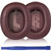 Aiivioll Cuscinetti di ricambio compatibili con JBL LIVE 500BT Wireless Cuffie over-ear padiglioni auricolari Protein pelle PU Cuscinetti di riparazione (rosso)