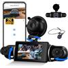 GOHHDL 2K 360° Dashcam con WiFi, 4 Canali 2K+3* 1080P, Videocamera per Auto con Visione Notturna Super, Monitoraggio del Parcheggio, Sensore G, Registrazione in Loop, APP, Assistenza alla Retromarcia