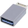 CY Adattatore USB 3.1 Header pannello frontale maschio da tipo E a tipo A USB 3.0 femmina adattatore dati estensione scheda madre