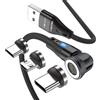 K-S-Trade Cavo Magnetico Universale 90 Cm – USB Type-C E Micro USB, 2A, 480Mbps, Con LED, Per UMIDIGI A7s E Altri