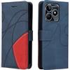 XINNI Cover Protettiva per Realme C53/Realme C51 Case | retrò Cellulare Custodia Libro Antiurto in Flip Pelle PU/TPU