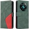 XINNI Cover Protettiva per Realme 12+ 5G Case, retrò Cellulare Custodia Libro Antiurto in Flip Pelle PU/TPU, Portafoglio Flip Magnetica, Verde