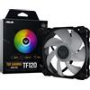 ASUS TUF Gaming TF120 ARGB Ventola Per Case, 120mm, Avanzato Cuscinetto Fluidodinamico (FDB), Illuminazione ARGB Aura Sync, Durata 250.000 Ore, Cuscinetti Antivibrazione, 1 Pezzo, Nero
