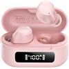 TOZO NC9 Cuffie Bluetooth 5.3 con ANC Ibrido, 6 Mics ENC, Suono OrigX 2.0, 60 Ore di Autonomia, Modalità Trasparente, IPX8, Ricarica USB-C, Comode e Facili da Usare per Lavoro, Gioco e Commuting Rosa