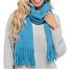A2Z Sciarpa In Cashmere A2Z Per Donne, Sciarpa Piana Con Frange Per Il Freddo