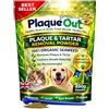 PLAQUE OUT 450G Pouch Tartaro Placca Off Remover, Alito Cattivo Denti Gum Care per Cani, Gatti 100% Biologico