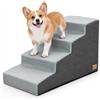 BingoPaw Antiscivolo Scala per Cani Letto Alto 50cm 4 Gradini Rimovibile | Lavabile, Stabile Scala per Cani per Divano