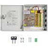 Weishuo Alimentatore CCTV 9 Canali Uscita 12V 5A Scatola Porta Alimentatore Distribuito per CCTV DVR Sistema di Sicurezza e Telecamere