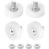QUARKZMAN Ruote per Cassetti in Nylon Ruote di Ricambio per Pulegge Cassetti Armadi Cuscinetto 25mm Guide Scorrevoli con Dadi per Parti Mobili Armadio Armadio Confezione da 4