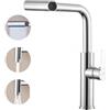 INEX EUROPA Rubinetto da cucina in acciaio inox a risparmio idrico - Rubinetto girevole con 4 funzioni più alta efficienza - Elegante rubinetto da cucina e facile da pulire - 15 anni di garanzia