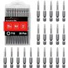 BAKESHU T15 bit x 20 pezzi, Torx Bit T15 1/4 attacco esagonale (lunghezza 50 mm)