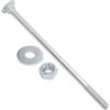 AERZETIX Set di 5 bulloni viti a testa tonda con quadro sottotesta M12x240mm / rondelle e dadi M12 / acciaio zincato/per fissaggio e assemblaggio