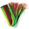 GREATFISHING Gonne in micro gomma siliconica da 30 cm di lunghezza, 40 pezzi, colori misti, per pesca a mosca e trota, esche da pesca, materiale per legare le mosche, 10 pezzi