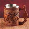 Meyas Boccale da birra in acciaio inox, tazza da birra, tazza da caffè, tazza medievale, boccale di birra, tazza da caffè, decorazione bar, regalo di compleanno per papà, 500 ml