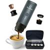 Terrestic Macchina Caffe Portatile 80 Ml, Caffettiera Portatile, Macchinetta Caffè da Viaggio Ricaricabile USB, Compatibile con Polvere e Capsule Nespresso con Custodia Rigida