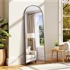 WOLIBEER Specchio a Figura Intera 161 x 52 cm, Grande Specchio da Terra con Cornice in Alluminio Nero, per Camera da Letto Cameretta Soggiorno Spogliatoio