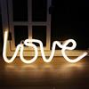 Nordstylee - Lampada al neon con scritta Love, luci notturne a LED per bambini, lampada decorativa da parete, per compleanno, Natale, matrimonio (bianco caldo)