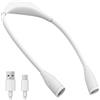 Synclum Lampada da collo LED ricaricabile USB per lettura e maglieria, lampada da lettura a mani libere con 3 colori e 9 livelli di luminosità, braccio flessibile a 360°, luce morbida senza sfarfallio di