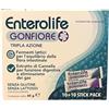 Enterolife Gonfiore Integratore Fermenti Lattici Probiotici con FOS, Cannella ed Enzimi Digestivi DigeZyme® - Tripla Azione per Equilibrio Flora Intestinale, Digestione e Gas - 20 Stick Pack