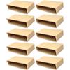 cyclingcolors 10x Supporto doga incassabile 53 x 8 mm in plastica per rete letto telaio in legno, terminale fissaggio a mortasa - beige