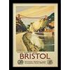 Pyramid International - Stampa Bristol 4 con Cornice, Poster da Parete, Stampe da Parete, Formato A3