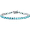 FANCIME Bracciale Tennis in Argento Sterling 925 Massiccio Regalo Zirconi Matrimonio Romantico Gioielli per Donna Ragazza Mamma Moglie Figlia Amica