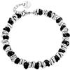 Beloved Bracciale da donna o unisex, braccialetto in acciaio con nodini - Misura regolabile fino a 21 cm con moschettone - Vari colori e misure