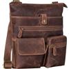 STILORD Jess Vintage Borsa a Spalla Pelle per Uomini e Donne Borsa a tracolla con Spallina Borsa a Mano per il Tempo Libero per DIN A5 e iPad 10,1 pollici Colore:marrone medio