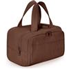 Bagsmart Trousse da Viaggio per Donne, Grande, Borsa da Toilette a Grande Apertura per Donne, Trousse Cosmetica con Manico per Organizer di Accessori, Prodotti Essenziali, Articoli da Toilette, caffè