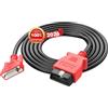 Autel Originale OBD2 Cavo Prova Principale 1.5M 3 File, 16 Pin | Connettore Diagnostica OBDII, Solo per MaxiSys MS908P MS908S PRO II MK908P II MS909CV EU Elite II Pro MS909 MS919 Ultra Lite