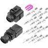 uxcell 1 Set No.1J0973713/3B0973813 Connettore femmina e maschio a 6 pin per VW