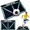 xinrongda Tappetino per allenamento da calcio per bambini, attrezzatura per il calcio, antiscivolo, antiurto, coperta di controllo per allenamento di abilità calcistiche all'aperto, 60 x 90 cm