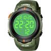 CIVO Orologio Uomo Digitale Sportivo: Militari 50M Impermeabile Grande LCD Quadrante - Analogico Orologi Uomo Allarme Calendario Adatto a Persone con Problemi di Vista