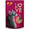 MY LOVE GATTI bocconcini con FEGATO in salsa (71% carne) Cartone Multipack 24 buste da 85gr