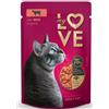 MY LOVE GATTI bocconcini di MANZO (75% carne) Cartone Multipack 24 buste da 85gr