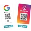 MESSAGENES Carta Riutilizzabile per le Recensioni di Google e Follower - 1 -Carta Recensione con QR & NFC Toccabile + per Follower - Recensiscici su Google - iPhone&Android - Configura a Casa | MESSAGENES