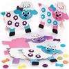 Baker Ross Lamm Osterkarten - Confezione da 6, Karten Basteln für Kinder (FC485)