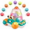 auby Gioco Interattivo per Bambini 1 Anno, Granchio Lancia Palline Educativo, 3 Modalità Gioco Apprendimento e Quiz, Gioco Educativo con Luci e Suoni, Numeri e Conteggio, 12 Mesi+