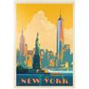 MyPuzzle.com MyPuzzle New York City: Skyline Glow, Vintage Poster - Premium 1000 Pezzi Puzzle - MyPuzzle Collezione speciale di Anderson Design Group