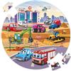 SYNARRY Puzzle da Pavimento Trasporto in Legno Bambini 3 4 5 6 7 8 Anni, 70 Pezzi Puzzle Trasporto, Giocattoli Educativi Prescolari Regali